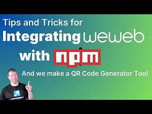 Making a QR Code with NPM Plugin in #Weweb_io