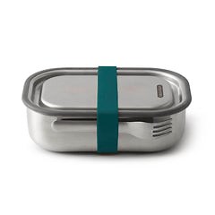 Black Blum | Stainless Steel Lunch Box Large | Reusable, Sustainable, Food Safe, Eco-Friendly, 100% Leak Proof, Oven Safe, Freezer Safe