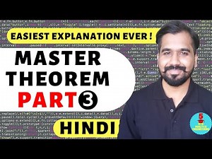 Master Theorem Part-3 Explained with Examples in Hindi l Design And Analysis Of Algorithm Course
