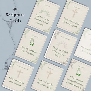 Mini Bible Verse Cards | Scripture Memory Set | Christian Printable (digital Download) - Etsy Canada