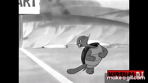 Bugs Bunny - Tortoise Wins By a Hare (Black And White Version) (1943) on Make a GIF