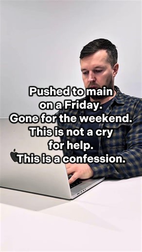 Pushing to Main on a Friday 😈 #programmer #shorts