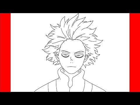 How To Draw Hitoshi Shinso From My Hero Academia - Step By Step Drawing