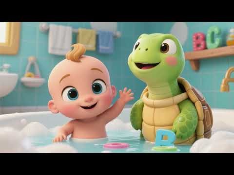 Baby Turtle’s ABC Bath | Alphabet Learning Song for Kids