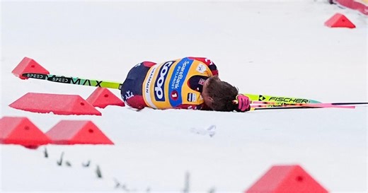 Winter Olympics star Klaebo taken to hospital after crashing in World Cup sprint race