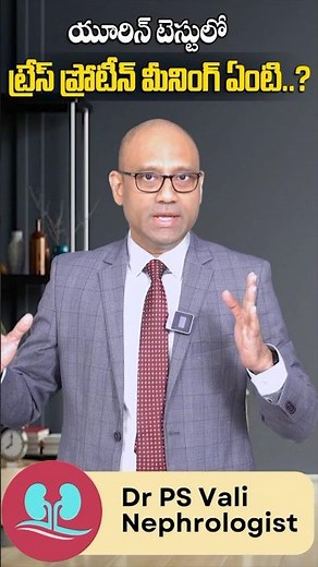 What does "trace protein" mean in a urine test?