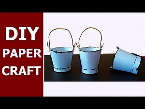 #papercraft #diy | Paper Bucket Making Tutorial | Aloha Crafts