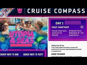 FULL UTOPIA CRUISE COMPASS 4 NIGHT BAHAMAS & PERFECT DAY CRUISE UPDATED