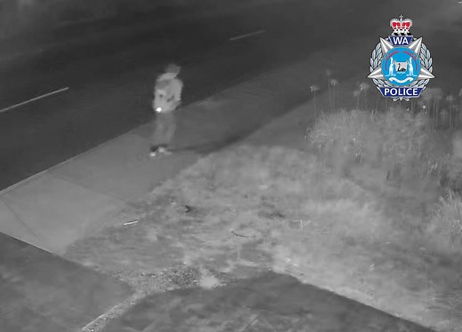 Arson Squad detectives are appealing for information in relation to a scrub fire that occurred in bushland off The Esplanade in Mount Pleasant on Thursday 25 January 2024. About 8:35pm, a male was seen in the area and is believed to have lit the fire. Detectives have released an image of a man they believe may be able to assist with the investigation. Anyone with information is asked to contact Crime Stoppers on 1800 333 000 or report online at crimestopperswa.com.au | Western Australia Police F