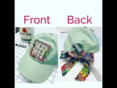 Adding a Patch and Ties to a Baseball Cap