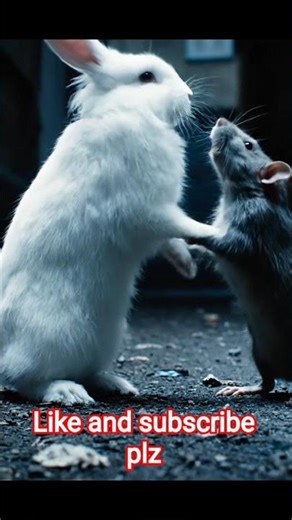 #funny #cute #comedy #fight#ratfight#rabbit