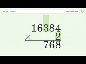 16384 x 2 – The Quickest Way to Solve This!