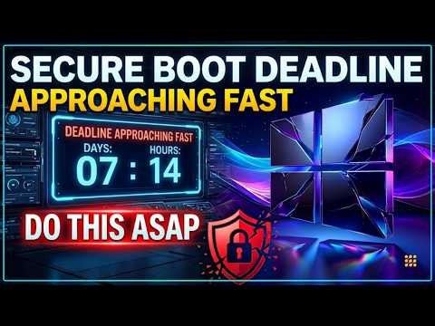 Secure Boot Deadline Approaching Fast . Do This ASAP