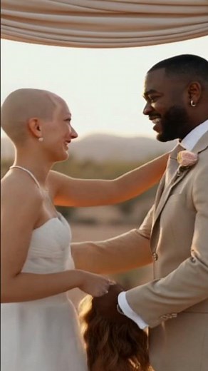 Bride Shaves Her Head Mid-Ceremony! ❤️ A Wedding Surprise for the Groom#WeddingGoals#LoveStory
