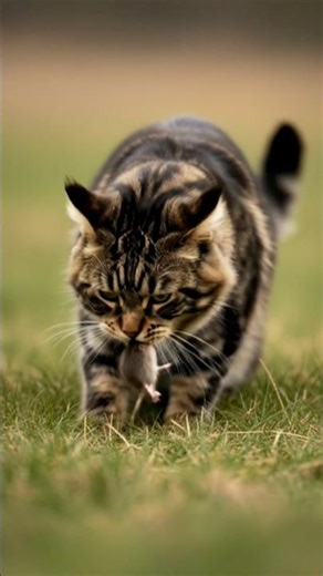 #cat is eating a rat #wildlife #animalfacts #wildlifeentertainment #viral