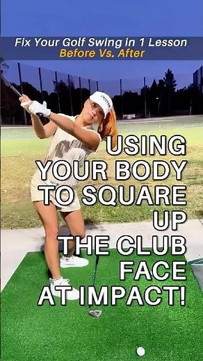 Before vs. After: Fixing Your Golf Swing Club Face at Impact! ⛳️