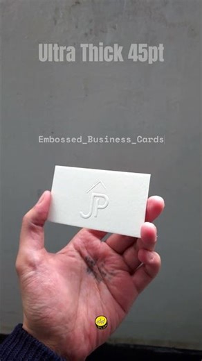 Ultra Thick 45pt | Embossed Business Cards #shorts #businesscards #embossing