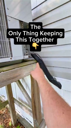 Who Secured This AC Like This?! 😳 #HomeInspectionFail