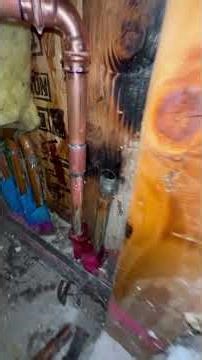 Hot water pipe leak under the slab foundation separated manifolds and repiped one line