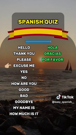 Learn 12 Essential Spanish Words - Quick & Easy Quiz!