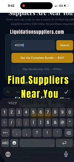 Liquidationsuppliers.com - Find suppliers near you with our FREE zip code tool. #bulkbuyers #free