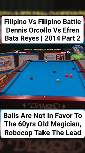 🇵🇭Filipino Vs Filipino🇵🇭 Battle "The Robocop" Dennis Orcollo Vs "The Magician" Efren Bata Reyes | 2014 US 9ball Open | Part 2 🎱 #efrenreyes #dennisorcollo #bilyar #USOpen #EfrenBataReyes #billiards | Voz Anjo