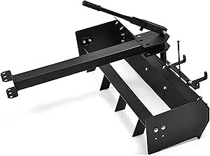 YITAMOTOR 42" Tow Behind Box Scraper Lawn Tractor Attachments, Black