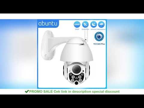 YCC365 Plus PTZ Wifi Camera Outdoor 1080P HD CCTV Security Camera 4x Zoom Waterproof Speed Dome Wire