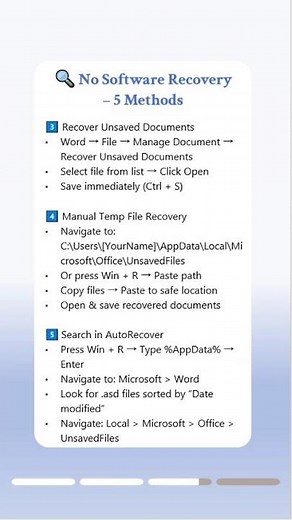 Lost Unsaved Word Doc? Here’s How to Recover It #mswordtutorial #filerecovery