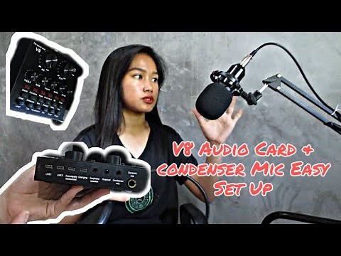 Set Up For Recording in V8 soundcard to Laptop