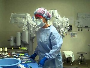 St. Luke's surgical nurses getting ready for surgery.