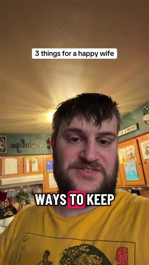 Three ways to keep your wife happy #marriageadvice #husbandwife