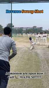 376K views · 10K reactions | Reverse sweep shot  Follow @sportsgalaxyindia Admission are open now Call  +91 6391-307777 #cricket #cricketlover #cricketer #cricketlovers #cricketfever #cricketworld #cricketlife #cricketvideos #cricketmerijaan #cricketindia #cricketreels | Sports Galaxy India | Facebook
