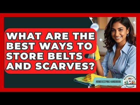 What Are The Best Ways To Store Belts And Scarves? - Homekeeping Handbook