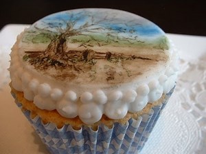 The 'Art Gallery' cupcake