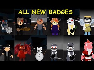 ALL NEW BADGES in Piggy Roleplay 피기 롤플레이 (Roblox Game)