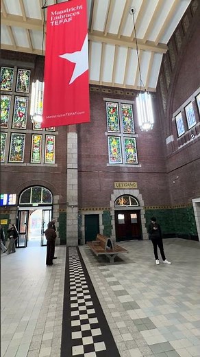 Maastricht Train station in Netherlands - inside view - so beautiful!