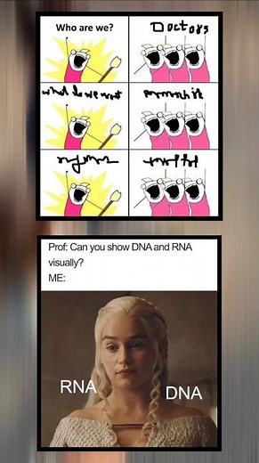 “This Is How I Remember DNA vs RNA”#trending #funnymemes #funny#memes#viral #humor#jokes#explorepage