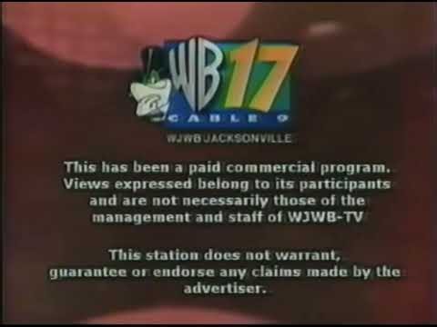 WJWB-TV WB 17 (Now WCWJ, The CW) Paid Programming Disclaimer and Station ID (2002)
