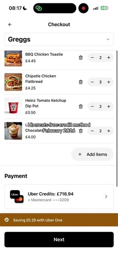 Unlock Free Credit with This UberEats Method