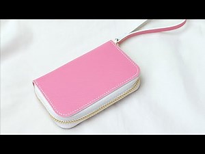 Making A Zipper Wallet With Pdf Pattern - Diy Leather Craft