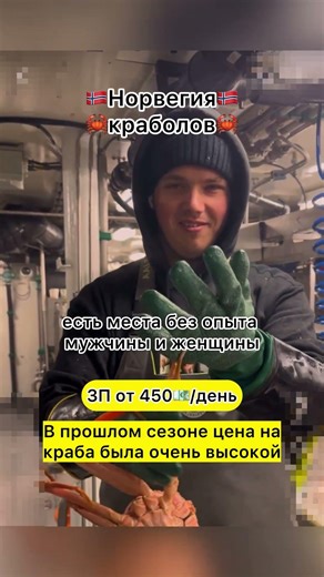 Краболов в Норвегии 🦀Выезд уже 20 мая! #крабы #разрешениенаработу #работа #многоработ #обучение