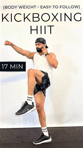 17 MIN KICKBOXING HIIT - Body Weight - Easy to follow