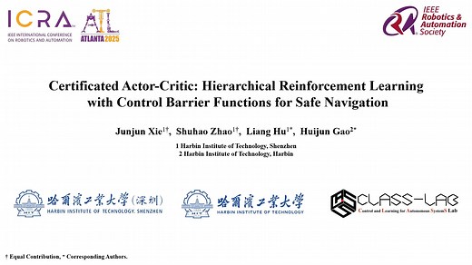 Certificated Actor-Critic: Hierarchical Reinforcement Learning with Control