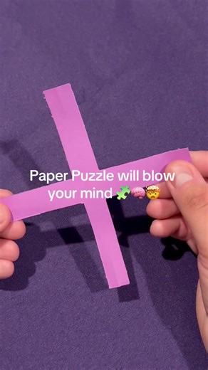 How to turn a cross into a square with two cuts. If you tried this, were you successful? 🧩🧠🤯 #Puzzle #Paper #PaperCraft #papercraftsforkids #DIY
