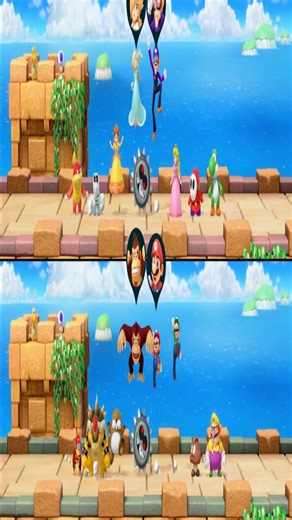 Super Mario Party Mini Game – Match Mario, Luigi, and Yoshi Pictures to the Correct Square