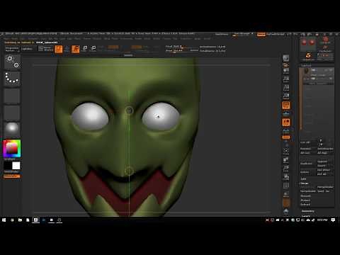 Zbrush: Adding Eye Balls Tutorial