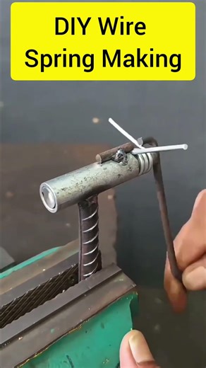 DIY Wire Spring Making #shorts #making #spring #ideas #skills