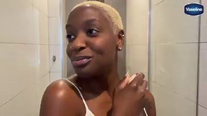 NEW Vaseline Cocoa Shimmer Jelly Stick for glowing radiant skin is your go-to moisturizer. Use it on the highest point of your cheekbone for a natural highlight that gives you an all-over dewy radiance. How would you include the jelly stick in your daily routine? | Vaseline