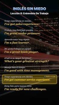Frases Clave Para Tu Entrevista de Trabajo en Inglés 💼🇺🇸